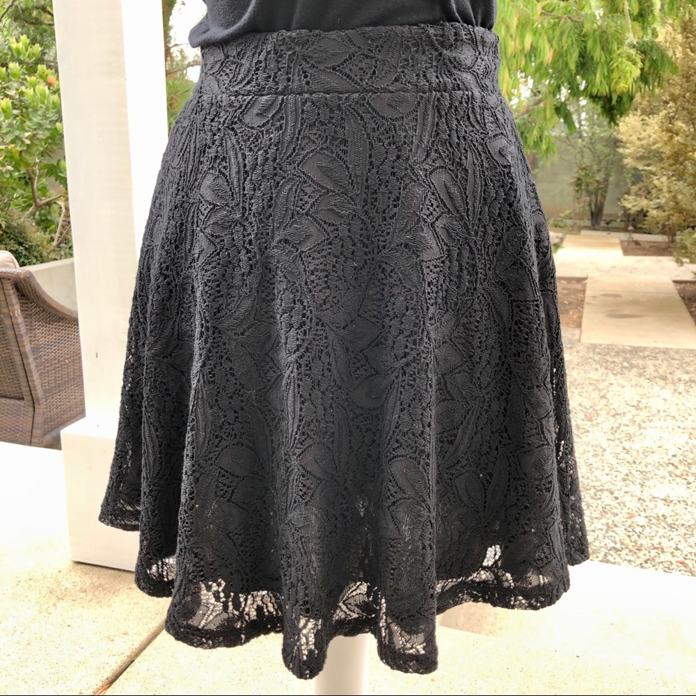 Target xhilaration Black Lace Skater Skirt, size S - Picture 7 of 11